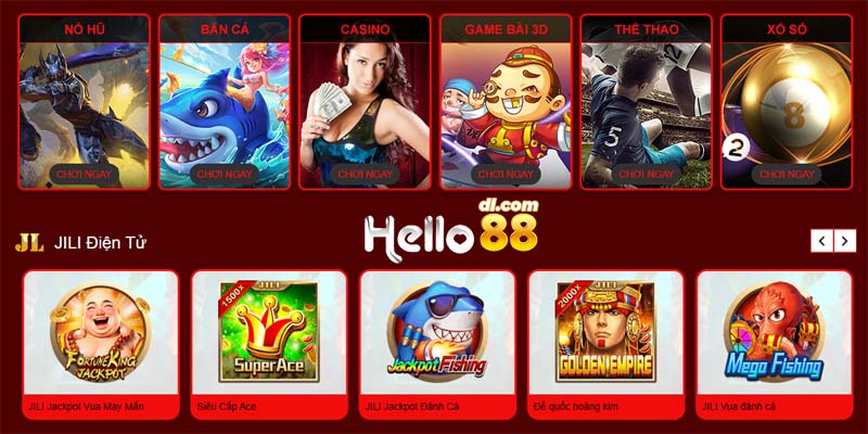 Kho game đồ sộ không thể cưỡng lại tại Hello88