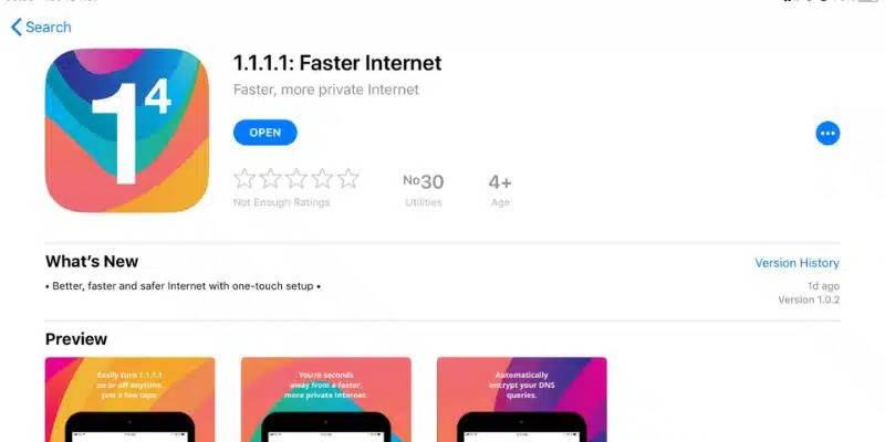 Mở khóa 3 bước tải VPN 1.1.1.1 về điện thoại